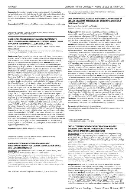 Journal Thoracic Oncology