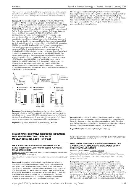 Journal Thoracic Oncology