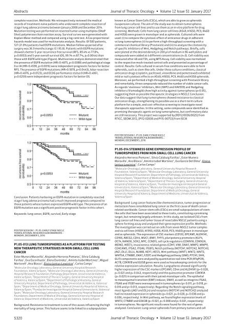 Journal Thoracic Oncology