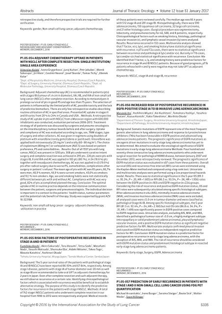 Journal Thoracic Oncology