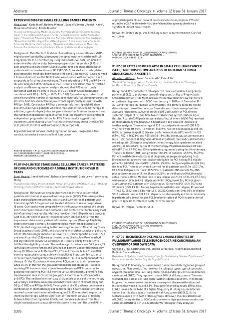 Journal Thoracic Oncology