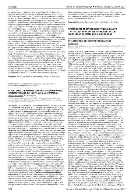 Journal Thoracic Oncology