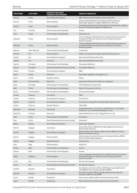 Journal Thoracic Oncology