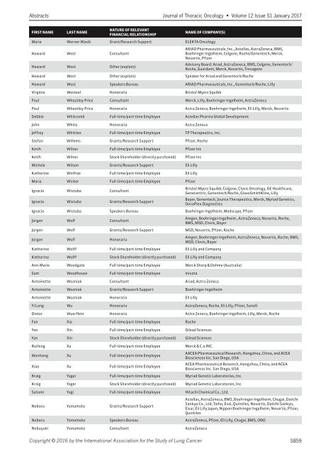 Journal Thoracic Oncology