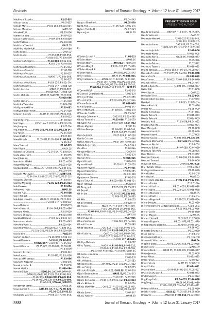 Journal Thoracic Oncology