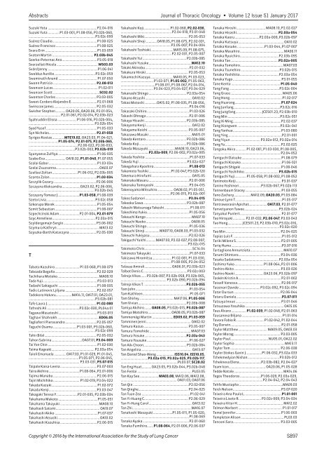 Journal Thoracic Oncology