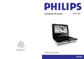Philips Lecteur de DVD portable - Mode dâemploi - EST