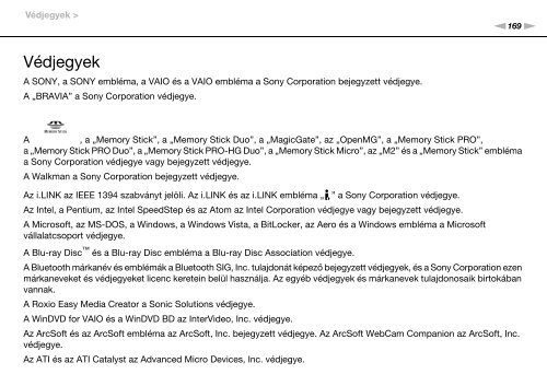 Sony VPCF12S1E - VPCF12S1E Istruzioni per l'uso Ungherese