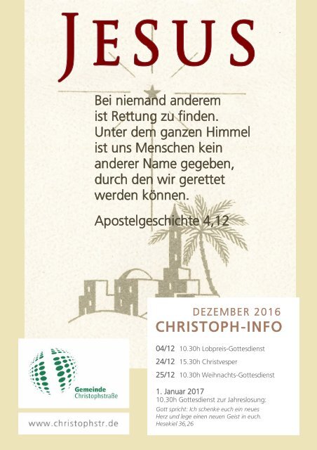 Christoph-Info Dezember 2016