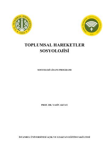 5. DÖNEM Toplumsal Hareketler Sosyolojisi DERS KİTABI