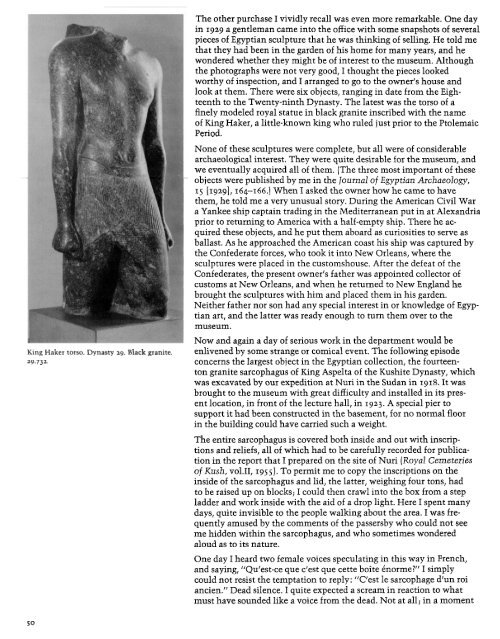 Dows Dunham Recollections of an Egyptologist