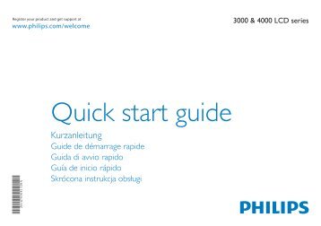 Philips 4000 series TV LCD - Guide de mise en route - BUL