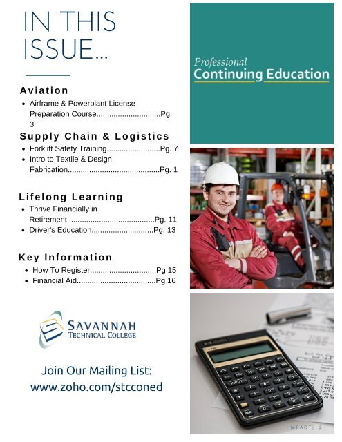 Impact Course Catalog- vol 1-issue 1 -Nov 2016