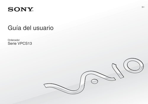 Sony VPCS13S8R - VPCS13S8R Istruzioni per l'uso Spagnolo