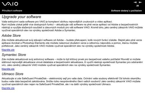 Sony VGN-S2HP - VGN-S2HP Manuale software Ceco