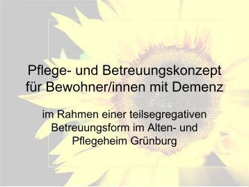 Pflege- und Betreuungskonzept für Bewohner/innen mit ... - ÖGKV