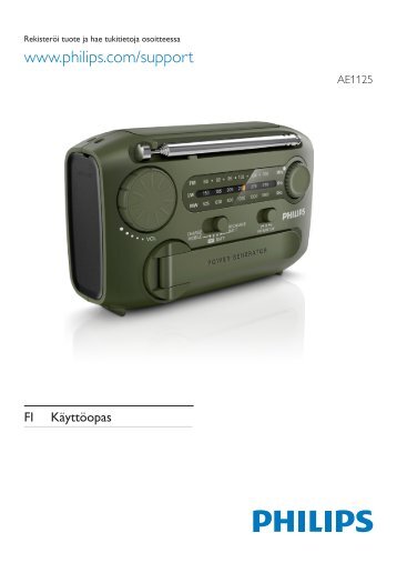 Philips Radio portable - Mode dâemploi - FIN