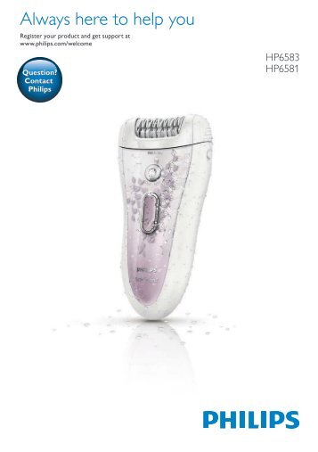 Philips SatinPerfect Ãpilateur - Mode dâemploi - SLK