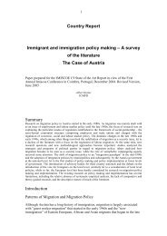 Country Report Immigrant and immigration policy making – A survey ...