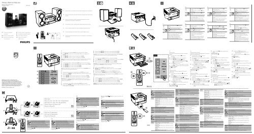 Philips Microcha&icirc;ne - Guide de mise en route - UKR