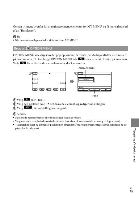 Sony DCR-SX15E - DCR-SX15E Istruzioni per l'uso Svedese