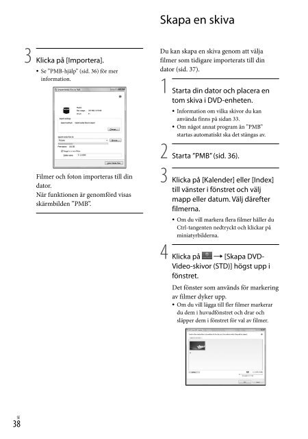 Sony DCR-SX15E - DCR-SX15E Istruzioni per l'uso Svedese