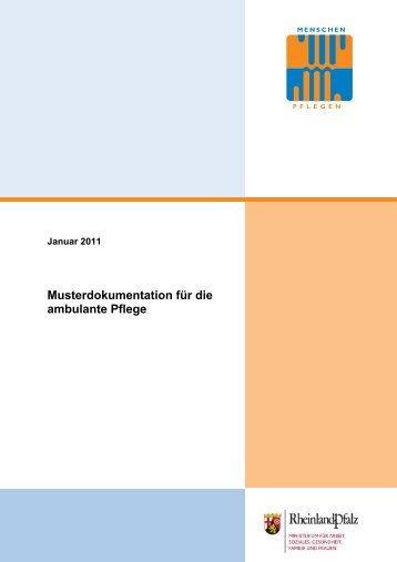 Musterdokumentation für die ambulante Pflege - Ministerium - in ...