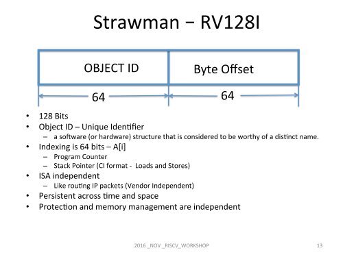 128-Bit Addressing in RISC-V and Security