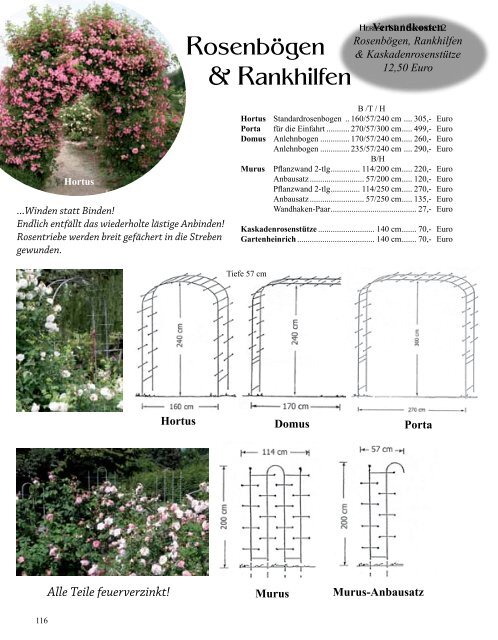 Teile feuerverzinkt! - Rosenhof- Schultheis