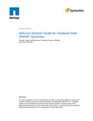 Antivirus Solution Guide for Clustered Data ONTAP Symantec