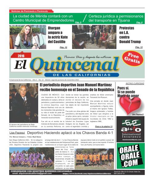 El Quincenal Edicion Diciembre