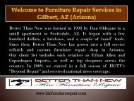 Affordable And Reliable Furniture Repair Gilbert Better Than New