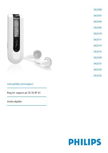 Philips Baladeur audio Ã  mÃ©moire flash - Mode dâemploi - DAN