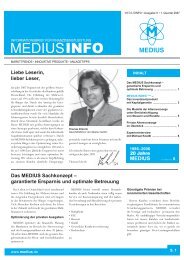 Das MEDIUS Sachkonzept - Medius GmbH