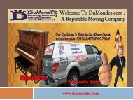 Moving Delivery Vancouver |Du Monde Moving