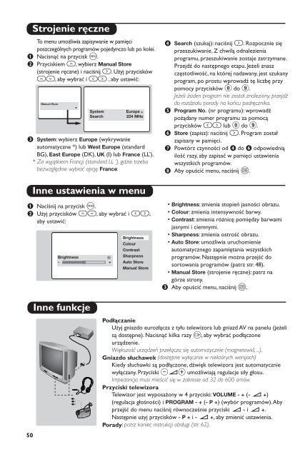 Philips T&eacute;l&eacute;viseur - Mode d&rsquo;emploi - RUS