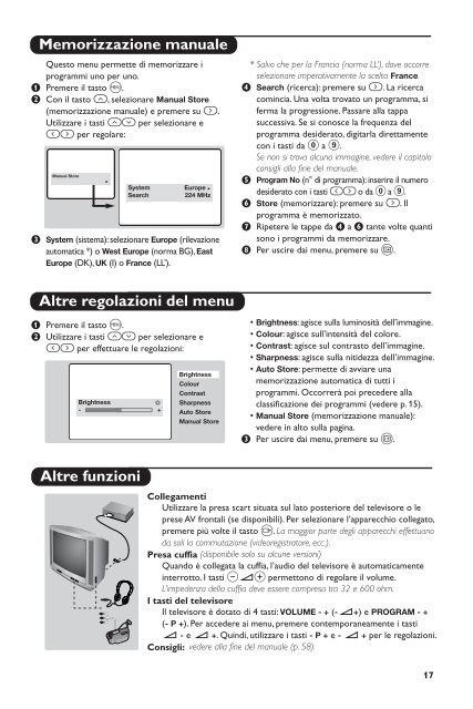 Philips T&eacute;l&eacute;viseur - Mode d&rsquo;emploi - POR