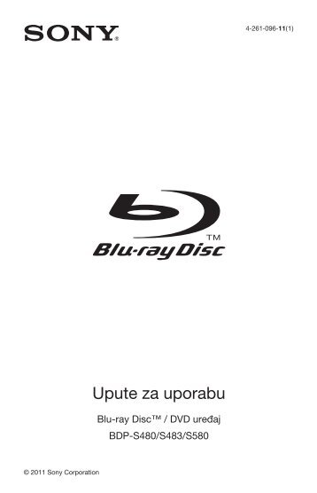 Sony BDP-S580 - BDP-S580 Istruzioni per l'uso Croato