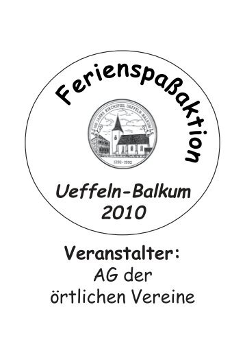 Veranstalter - Herzlich willkommen in Ueffeln-Balkum!