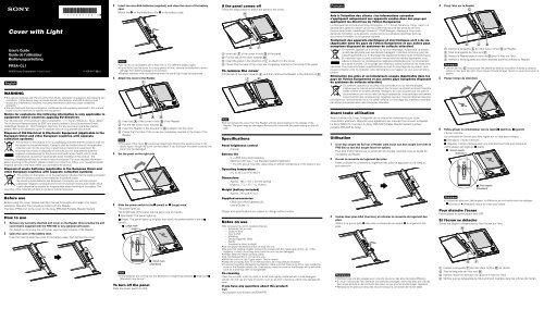 Sony PRSA-CL1 - PRSA-CL1 Istruzioni per l'uso Tedesco