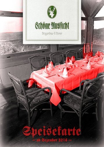 Berggasthaus Klingenthal "Schöne Aussicht" - Speisekarte	