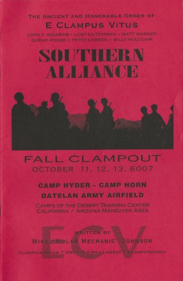 6007 Fall Clampout, Camp Hyder-Camp Horn History