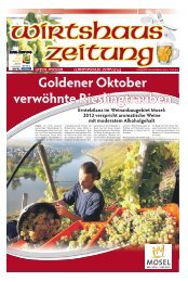 EIFEL Goldener Oktober verwöhnte Rieslingtrauben ... - Burghof Daun