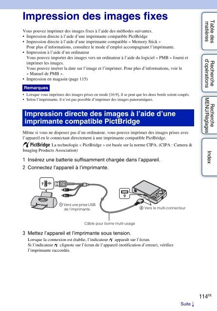 Sony DSC-WX1 - DSC-WX1 Istruzioni per l'uso Francese