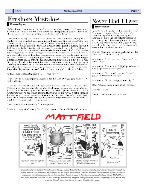 Hatfielder Issue 1