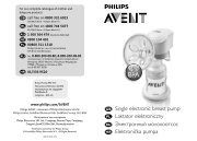 Philips Avent Tire-lait Ã©lectronique - Mode dâemploi - HRV