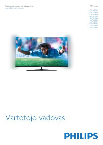 Philips 7800 series TÃ©lÃ©viseur LED Ultra HD 4K Smart TV ultra-plat - Mode dâemploi - LIT
