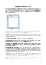 Manual y practicas de Excel