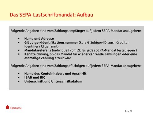 Allgemeine Informationen zur SEPA-Lastschrift