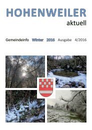 Hohenweiler aktuell Winter 2016